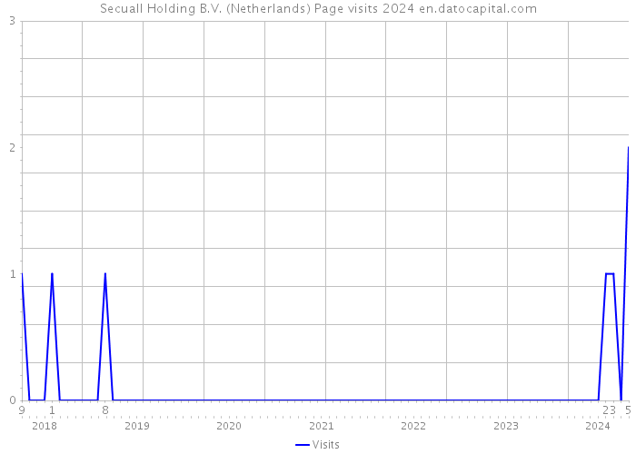 Secuall Holding B.V. (Netherlands) Page visits 2024 