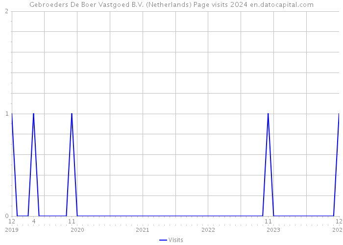 Gebroeders De Boer Vastgoed B.V. (Netherlands) Page visits 2024 