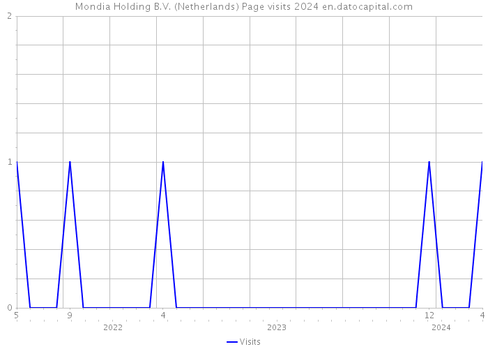 Mondia Holding B.V. (Netherlands) Page visits 2024 