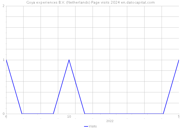 Goya experiences B.V. (Netherlands) Page visits 2024 