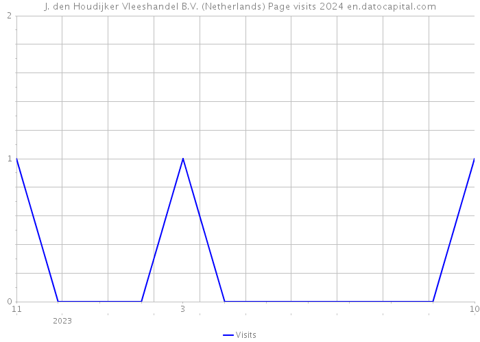 J. den Houdijker Vleeshandel B.V. (Netherlands) Page visits 2024 