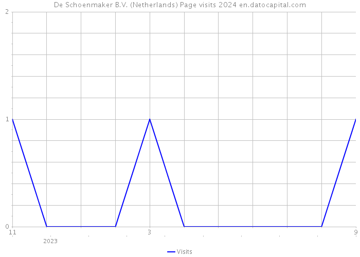 De Schoenmaker B.V. (Netherlands) Page visits 2024 