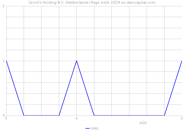 Groot's Holding B.V. (Netherlands) Page visits 2024 
