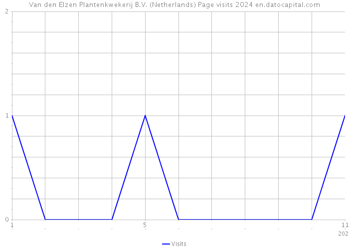 Van den Elzen Plantenkwekerij B.V. (Netherlands) Page visits 2024 