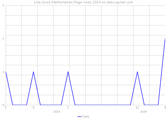 Lida Goed (Netherlands) Page visits 2024 