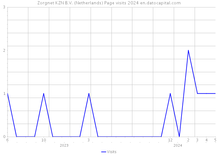 Zorgnet KZN B.V. (Netherlands) Page visits 2024 