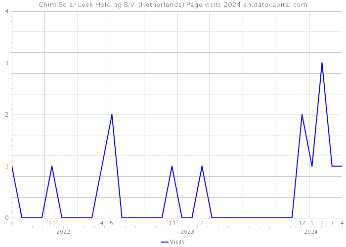 Chint Solar Leek Holding B.V. (Netherlands) Page visits 2024 
