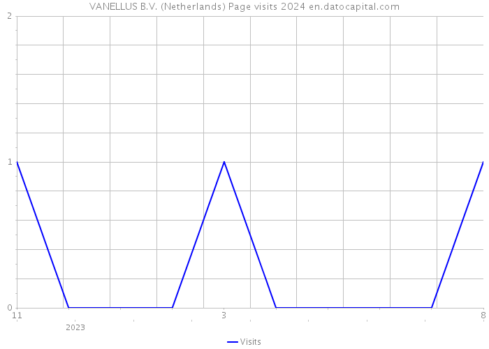 VANELLUS B.V. (Netherlands) Page visits 2024 