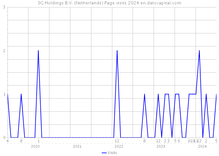 SG Holdings B.V. (Netherlands) Page visits 2024 
