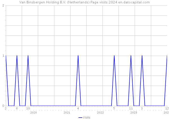 Van Binsbergen Holding B.V. (Netherlands) Page visits 2024 