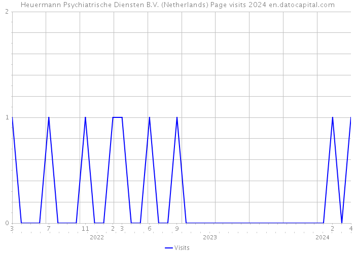 Heuermann Psychiatrische Diensten B.V. (Netherlands) Page visits 2024 