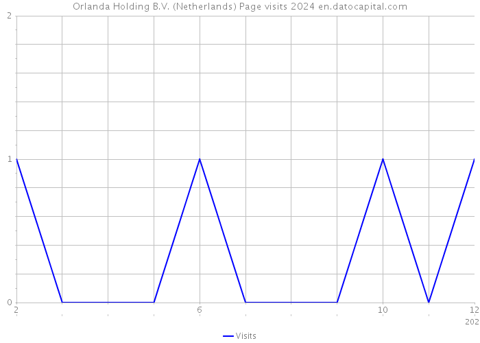 Orlanda Holding B.V. (Netherlands) Page visits 2024 