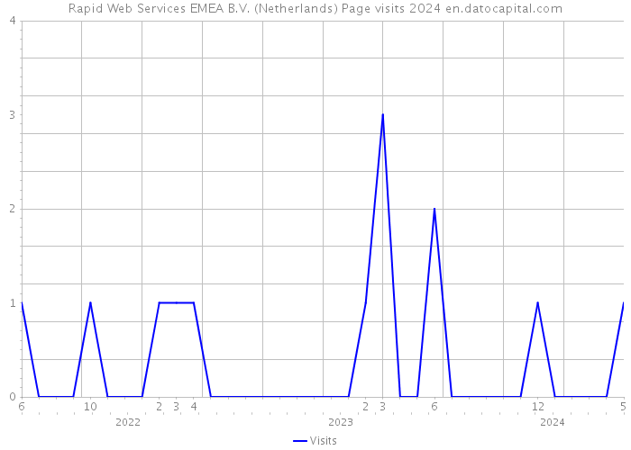 Rapid Web Services EMEA B.V. (Netherlands) Page visits 2024 