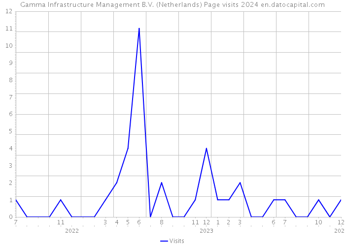 Gamma Infrastructure Management B.V. (Netherlands) Page visits 2024 