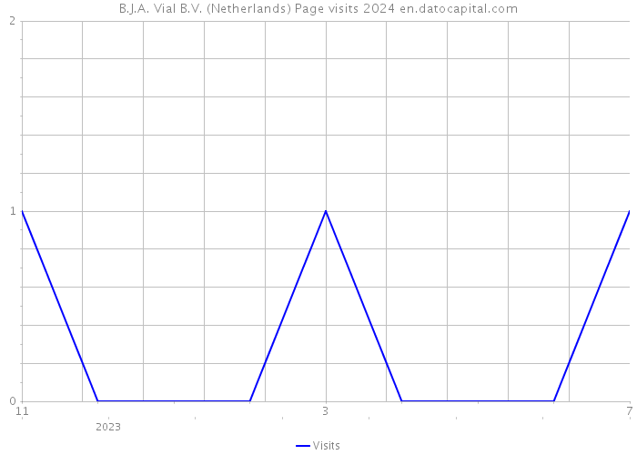 B.J.A. Vial B.V. (Netherlands) Page visits 2024 