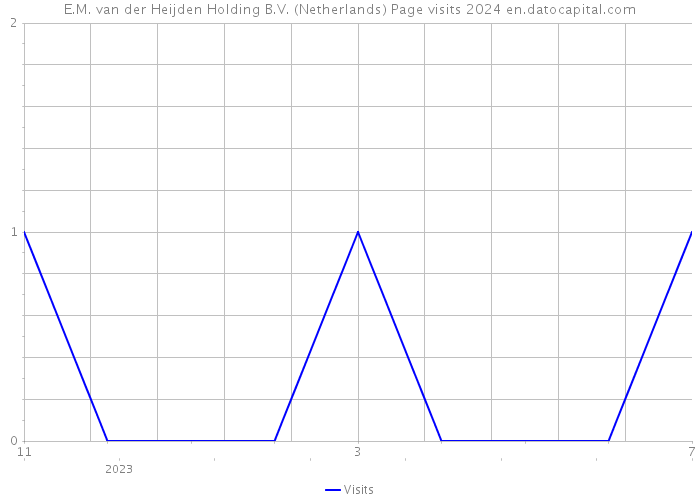 E.M. van der Heijden Holding B.V. (Netherlands) Page visits 2024 