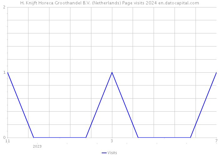 H. Knijft Horeca Groothandel B.V. (Netherlands) Page visits 2024 