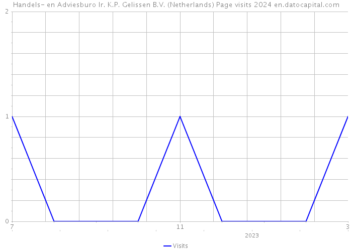 Handels- en Adviesburo Ir. K.P. Gelissen B.V. (Netherlands) Page visits 2024 