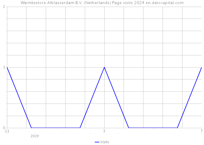 Warmtestore Alblasserdam B.V. (Netherlands) Page visits 2024 