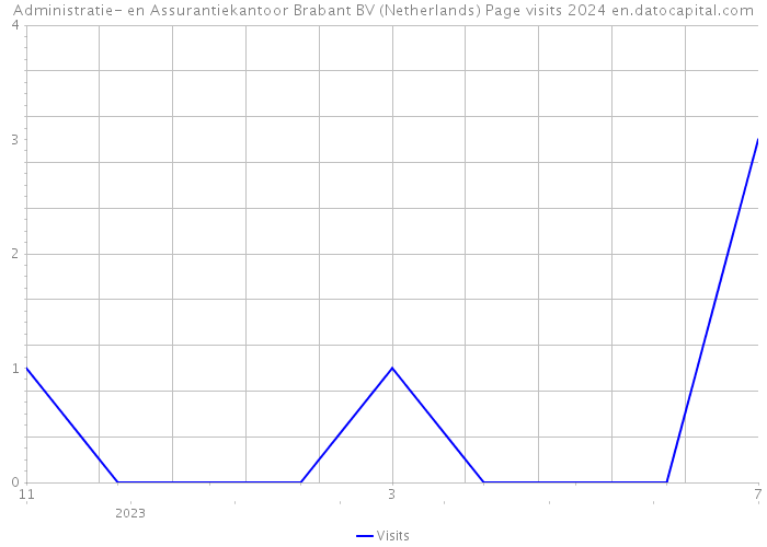 Administratie- en Assurantiekantoor Brabant BV (Netherlands) Page visits 2024 