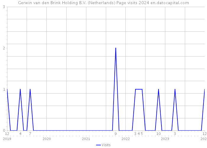 Gerwin van den Brink Holding B.V. (Netherlands) Page visits 2024 