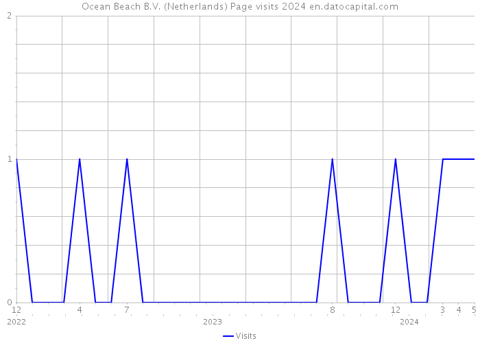 Ocean Beach B.V. (Netherlands) Page visits 2024 
