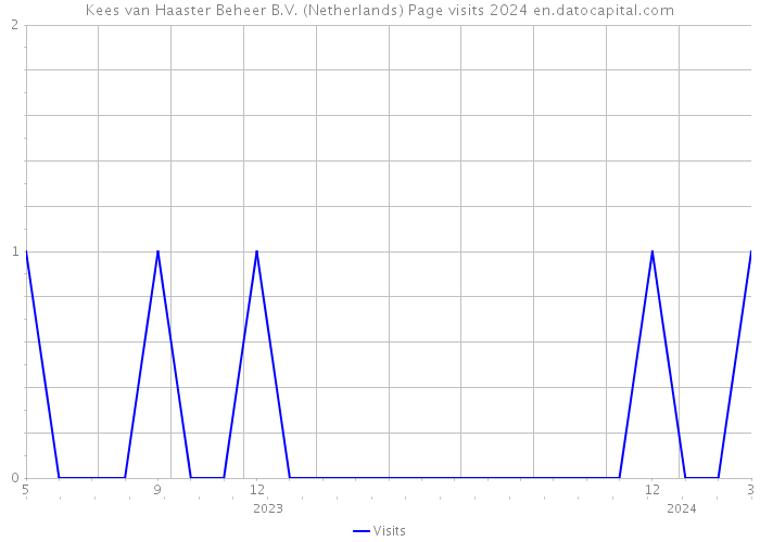 Kees van Haaster Beheer B.V. (Netherlands) Page visits 2024 