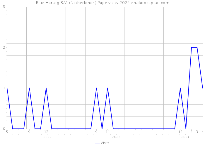 Blue Hartog B.V. (Netherlands) Page visits 2024 