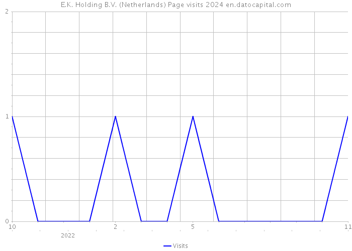 E.K. Holding B.V. (Netherlands) Page visits 2024 