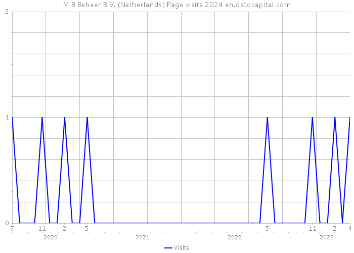 MIB Beheer B.V. (Netherlands) Page visits 2024 