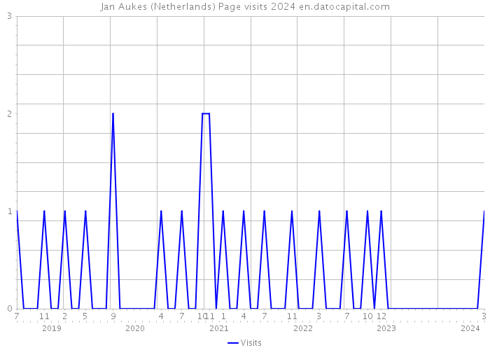 Jan Aukes (Netherlands) Page visits 2024 