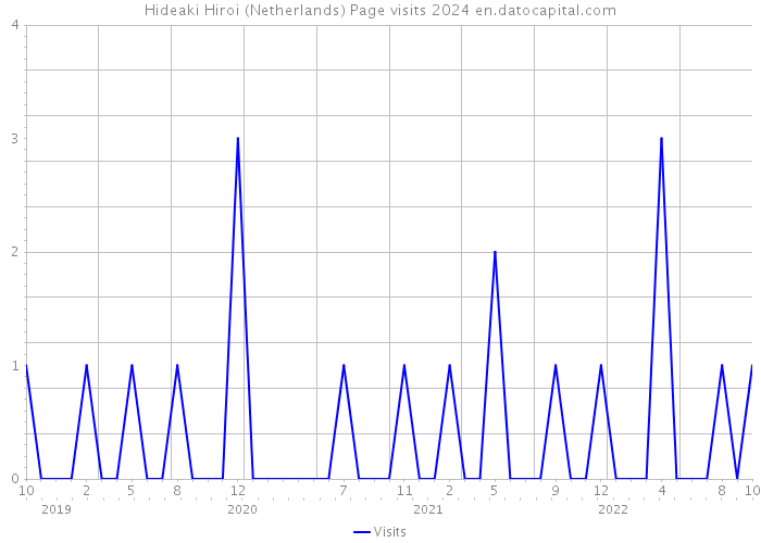 Hideaki Hiroi (Netherlands) Page visits 2024 