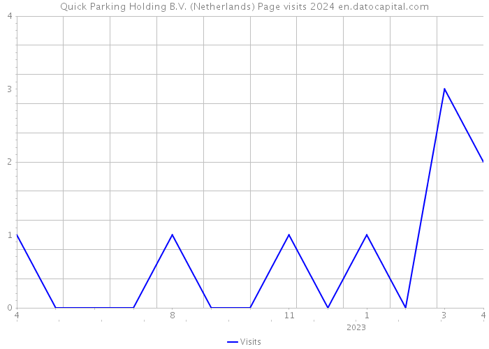 Quick Parking Holding B.V. (Netherlands) Page visits 2024 