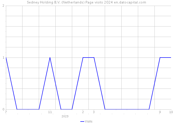 Sedney Holding B.V. (Netherlands) Page visits 2024 