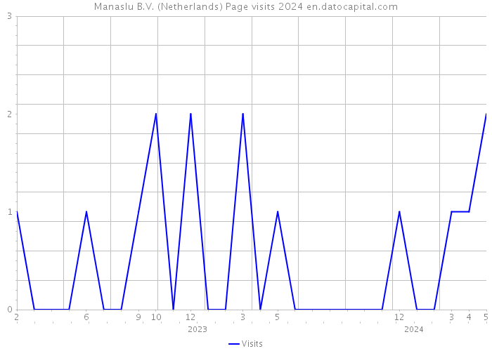 Manaslu B.V. (Netherlands) Page visits 2024 
