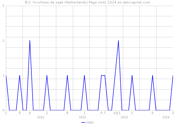 B.V. Voorheen de zaak (Netherlands) Page visits 2024 