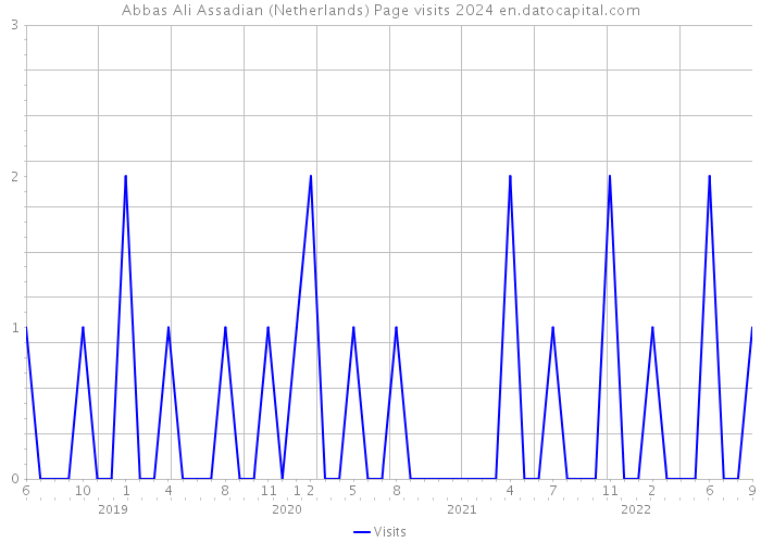 Abbas Ali Assadian (Netherlands) Page visits 2024 