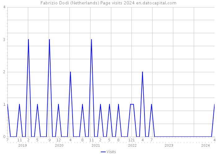 Fabrizio Dodi (Netherlands) Page visits 2024 