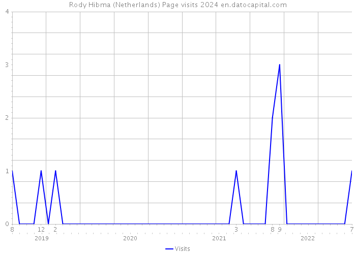 Rody Hibma (Netherlands) Page visits 2024 