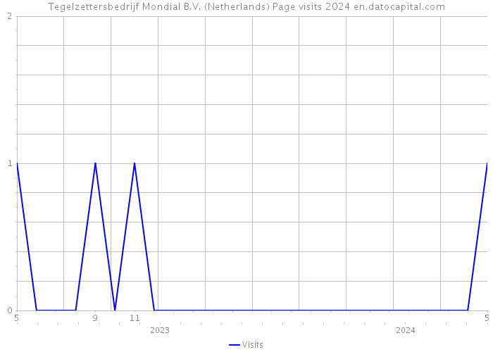 Tegelzettersbedrijf Mondial B.V. (Netherlands) Page visits 2024 