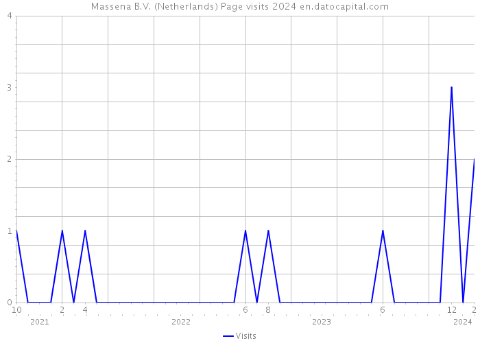 Massena B.V. (Netherlands) Page visits 2024 