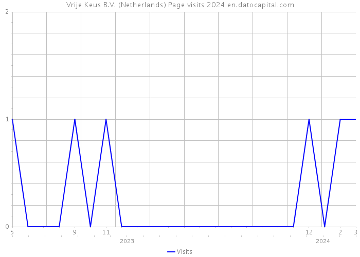 Vrije Keus B.V. (Netherlands) Page visits 2024 