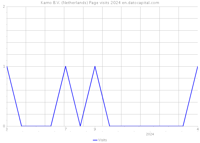 Kamo B.V. (Netherlands) Page visits 2024 