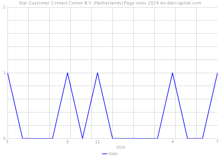 Star Customer Contact Center B.V. (Netherlands) Page visits 2024 