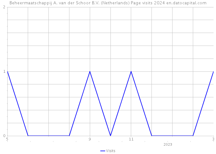 Beheermaatschappij A. van der Schoor B.V. (Netherlands) Page visits 2024 