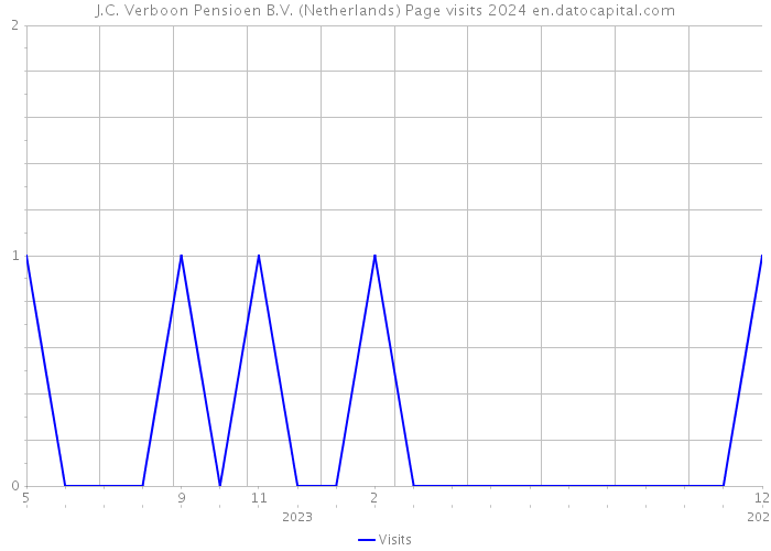 J.C. Verboon Pensioen B.V. (Netherlands) Page visits 2024 