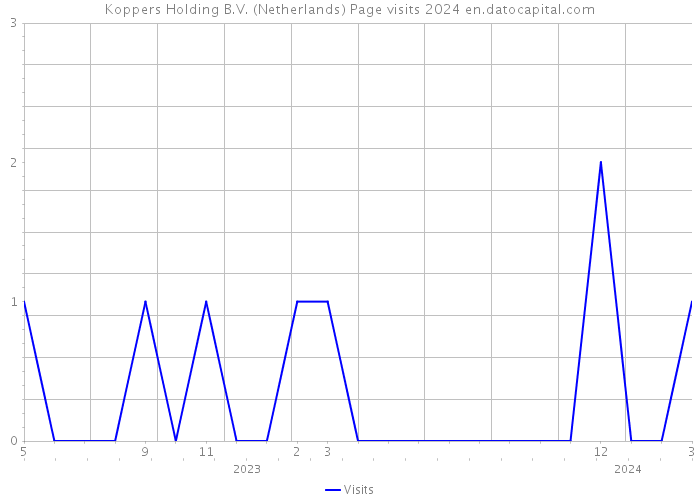 Koppers Holding B.V. (Netherlands) Page visits 2024 