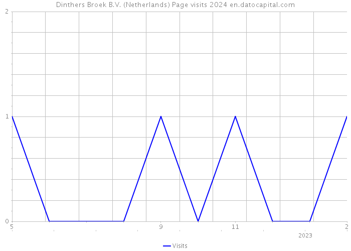 Dinthers Broek B.V. (Netherlands) Page visits 2024 