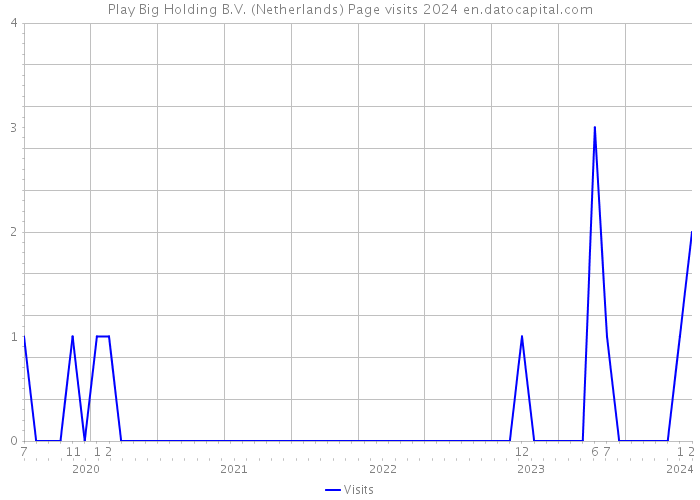 Play Big Holding B.V. (Netherlands) Page visits 2024 