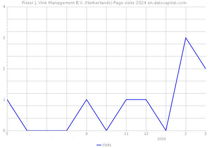 Pieter J. Vink Management B.V. (Netherlands) Page visits 2024 
